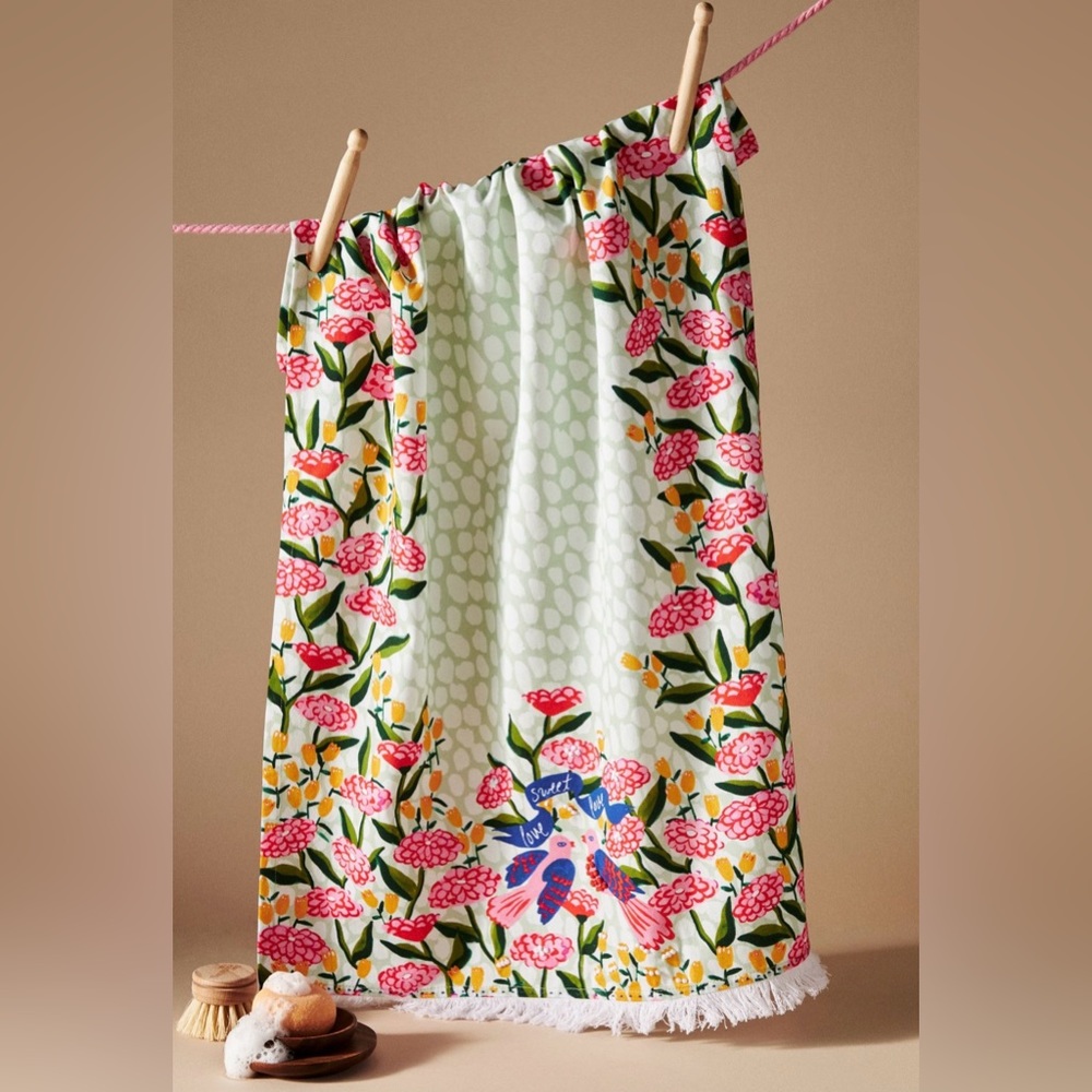 COPY - NWT Anthropologie Love Birds Dish Towel